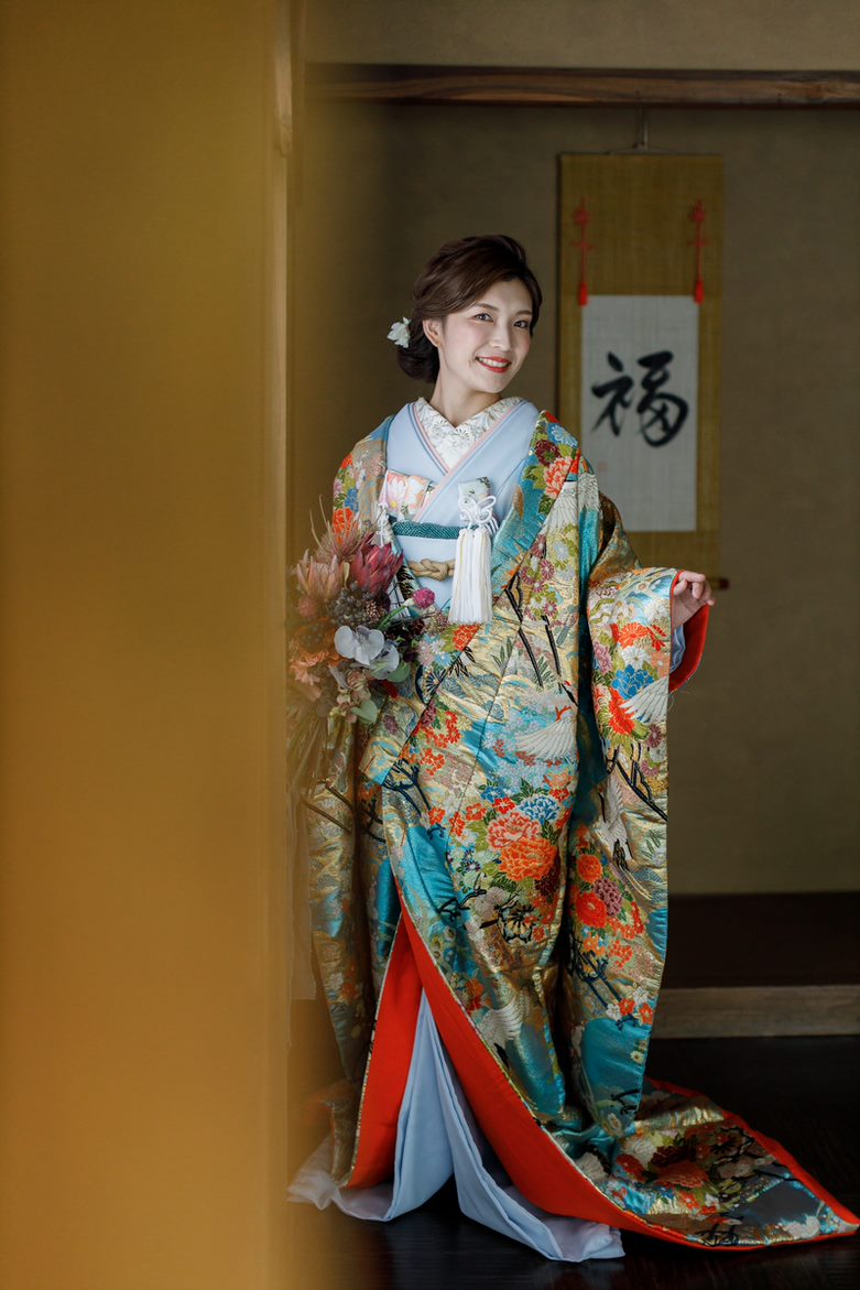 coord_No16_01 色打掛 青01 色掛下コーディネート