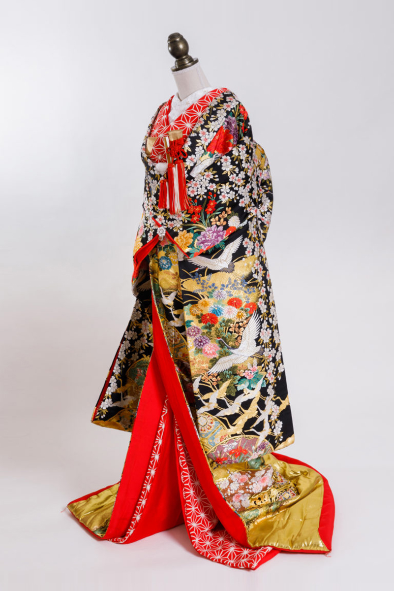 coord_No27_01 色打掛 黒01 色掛下コーディネート