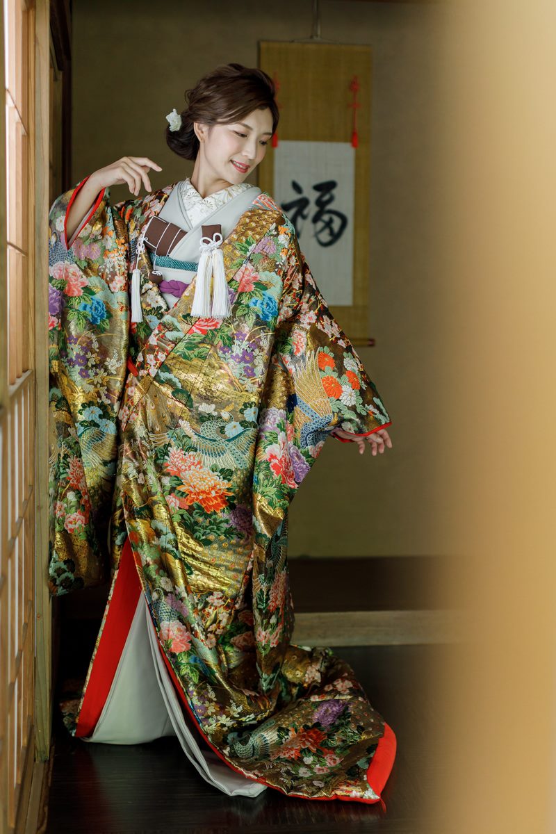 coord_No7_01 色打掛 黄色03 色掛下コーディネート
